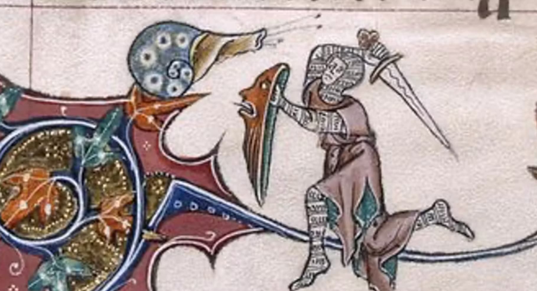 medieval knights fighting snails